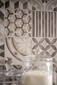 , Style patchwork, faux encaustic tiles